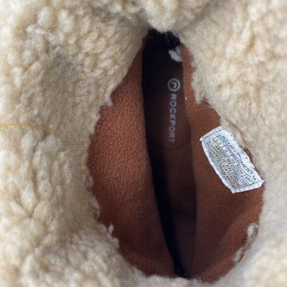 Rockport Booties Womens 8.5 Courtlyn Duck Upper Leather Adiprene Lined Roll Down - Picture 15 of 16